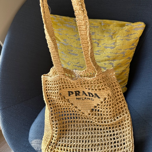 Prada Raffia Beach Bag - Picture 2 of 6